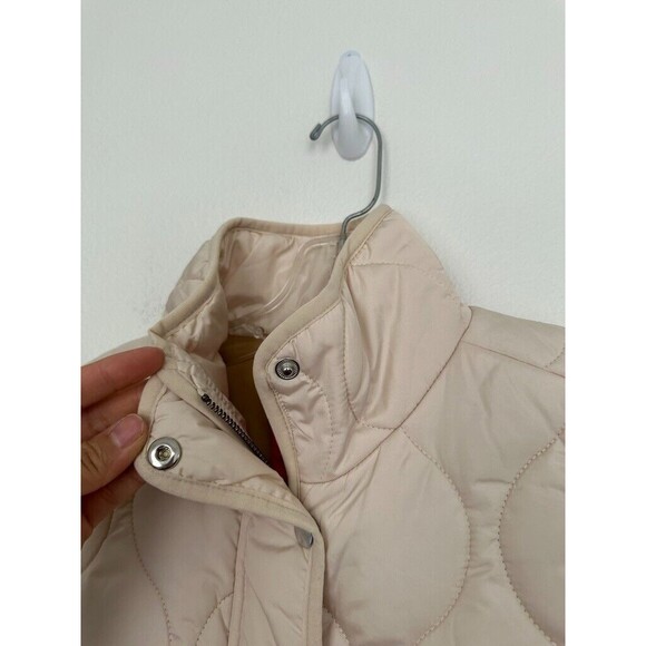 J. Crew Quilted Excursion Sleeveless Puffer Jacket Ivory White Size Small NEW - Picture 5 of 14